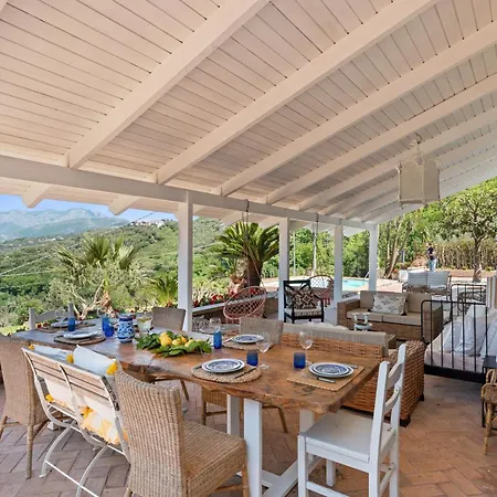 Villa Giu Giu Vista Mare Con Piscina A Sorrento